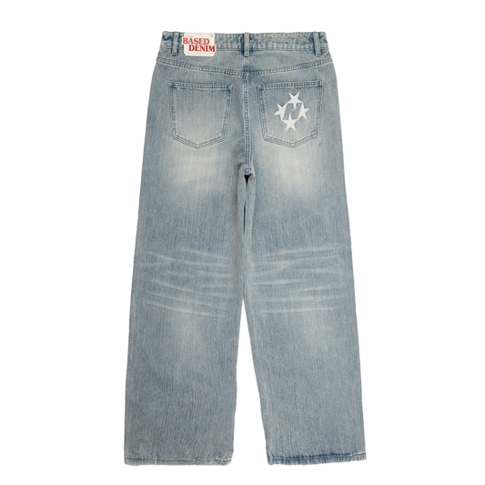 Shining Stars Jeans [Aged Light Blue]