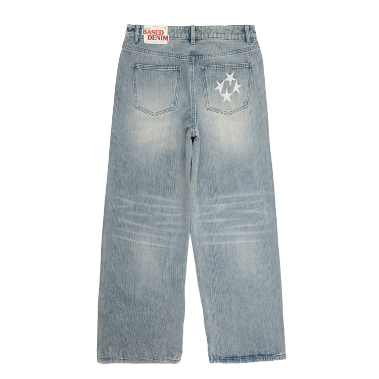 Shining Stars Jeans [Aged Light Blue]