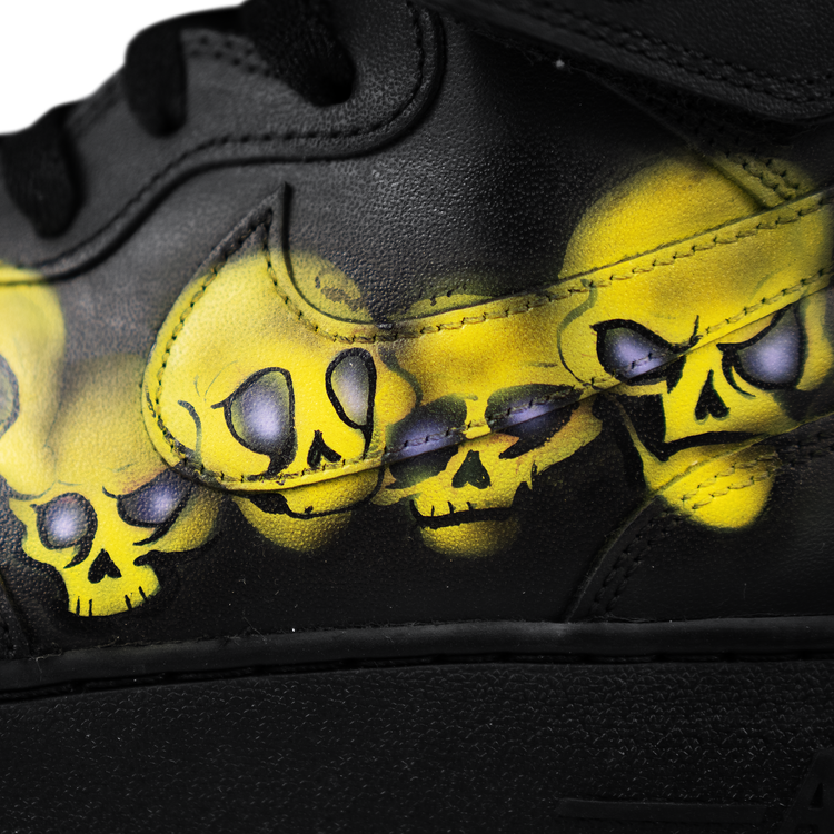 Boneheads Customized Nike Air Force One Mid [Black]