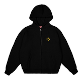 Logo Zip Hoodie [Black/Yellow]