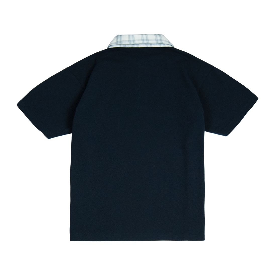 Poukwa Poloshirt [Navy/Plaid White]