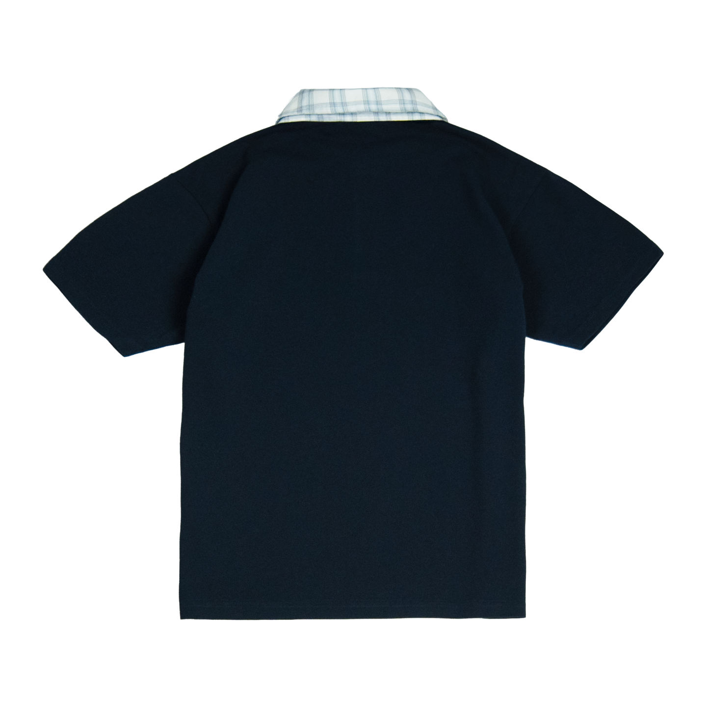 Poukwa Poloshirt [Navy/Plaid White]