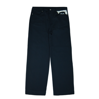 Double Pocket Pants [Navy/Plaid White]