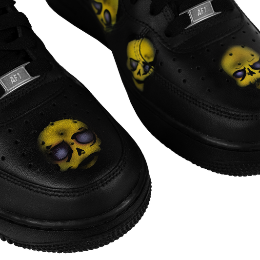 Boneheads Customized Nike Air Force One Mid [Black]