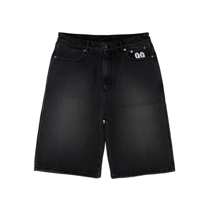 Shining Stars Denim Shorts [Washed Black]