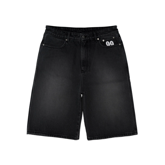 Shining Stars Denim Shorts [Washed Black]