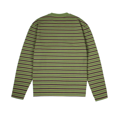 Striped Combat Longsleeve [Green/Plum]