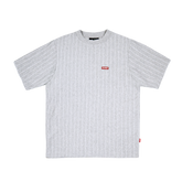 Pinstripe Slim T-Shirt [Grey Melange]