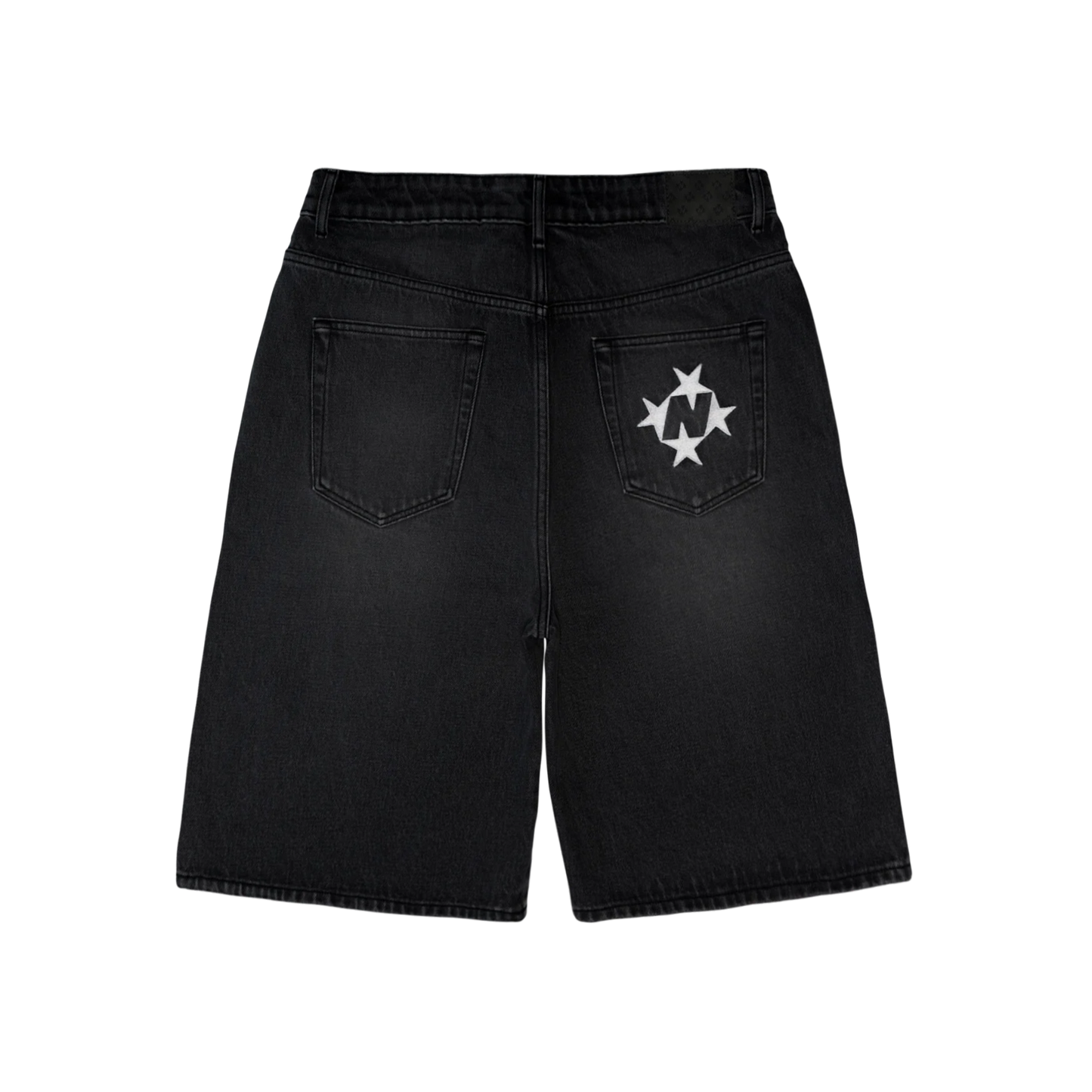 Shining Stars Denim Shorts [Washed Black]