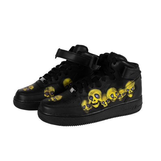 Boneheads Customized Nike Air Force One Mid [Black]