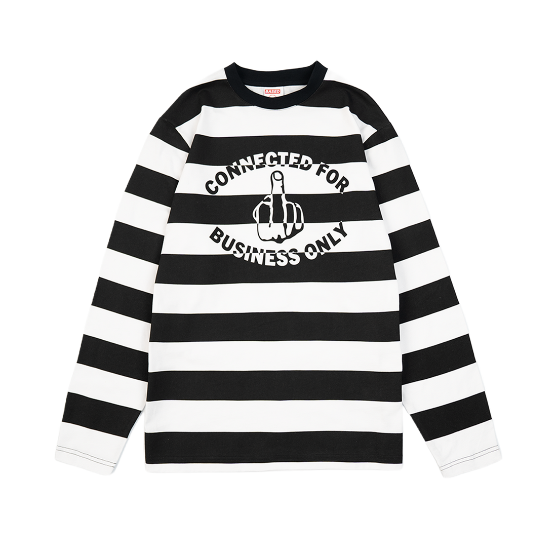 Striped Business Only Longsleeve [Black/White]