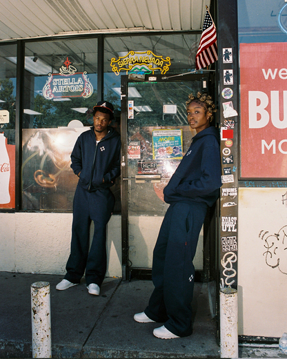 Logo Zip Hoodie [Navy]