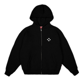 Logo Zip Hoodie [Black]