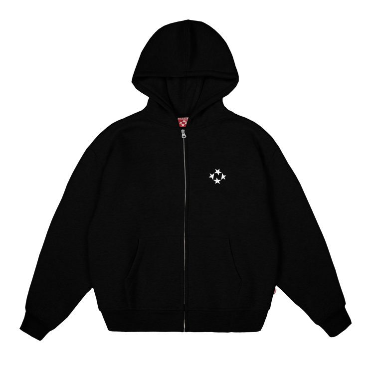 Logo Zip Hoodie [Black]