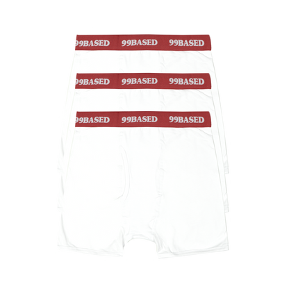 Daily Boxershorts 3-Pack [White/Red]