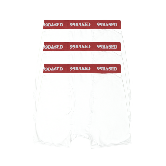 Daily Boxershorts 3-Pack [White/Red]