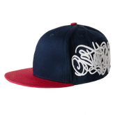 Stay Based Fitted Cap [Navy/Red]
