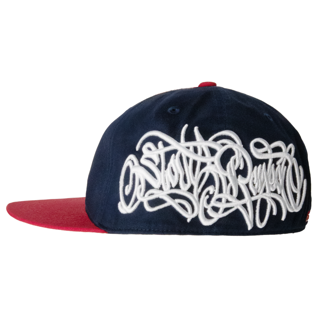 Stay Based Fitted Cap [Navy/Red]