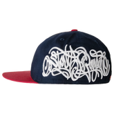 Stay Based Fitted Cap [Navy/Red]