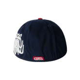 Stay Based Fitted Cap [Navy/Red]