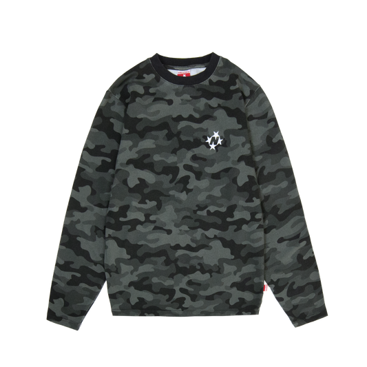 Slim Logo Longsleeve [Black Camo]