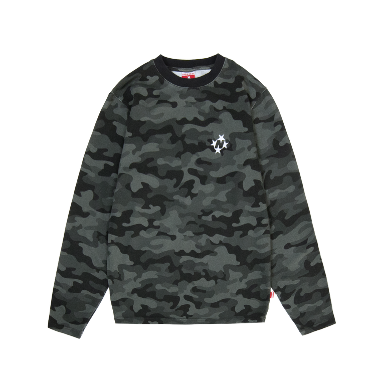 Slim Logo Longsleeve [Black Camo]
