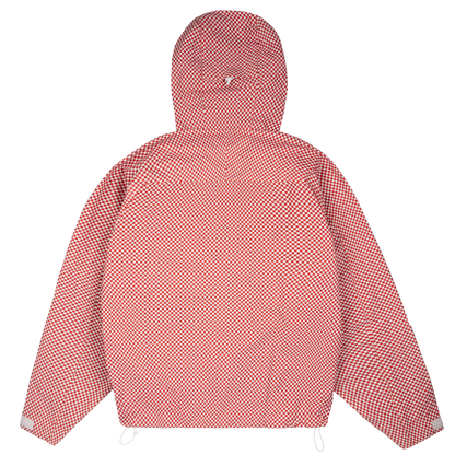 Checkerboard Shell Jacket [White/Red]
