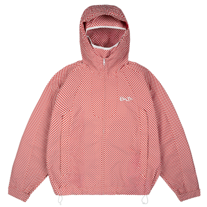 Checkerboard Shell Jacket [White/Red]