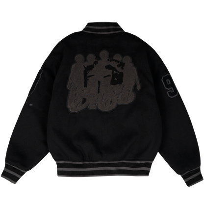 One Family Varsity Jacket [Black]