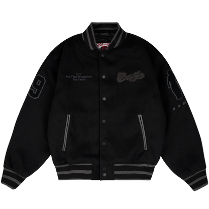 One Family Varsity Jacket [Black]