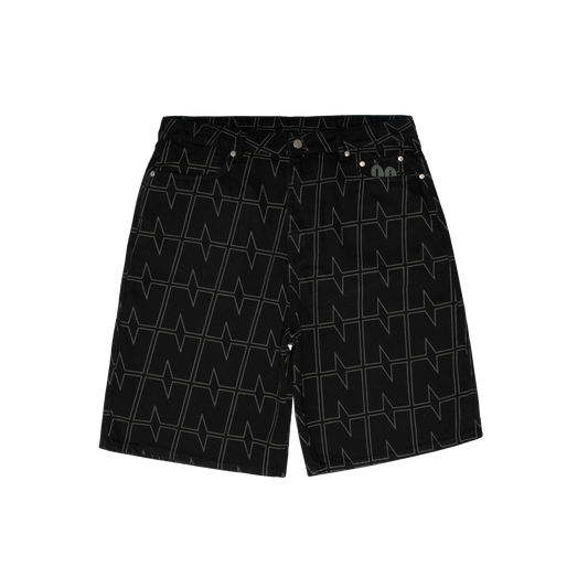 Field Denim Shorts [Black]