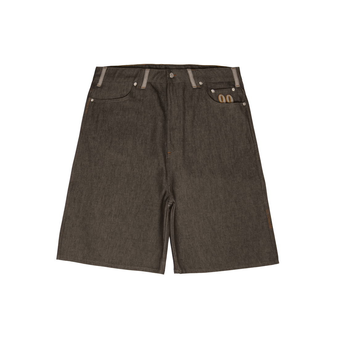 One Family Selvedge Denim Shorts [Raw Brown]