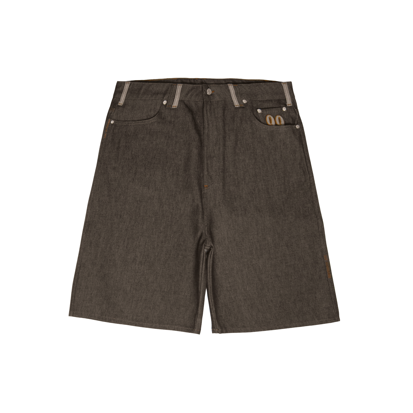 One Family Selvedge Denim Shorts [Raw Brown]