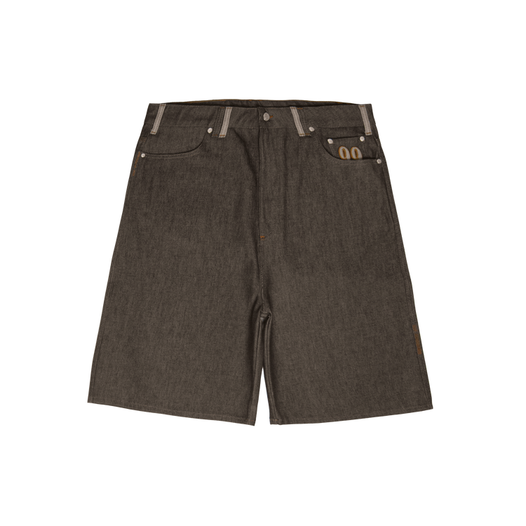 One Family Selvedge Denim Shorts [Raw Brown]