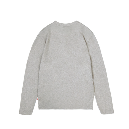 Daily Slim Henley Longsleeve [Grey Melange]