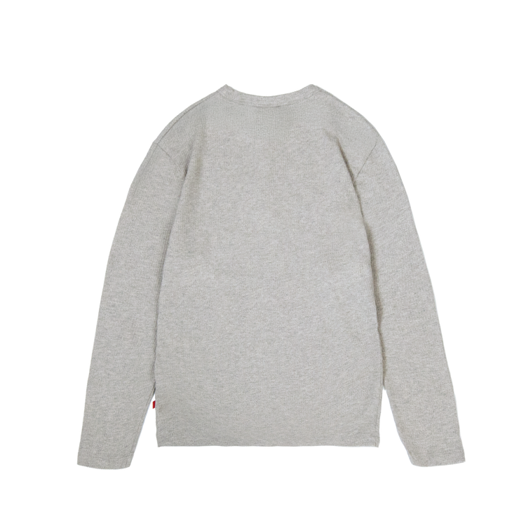 Daily Slim Henley Longsleeve [Grey Melange]