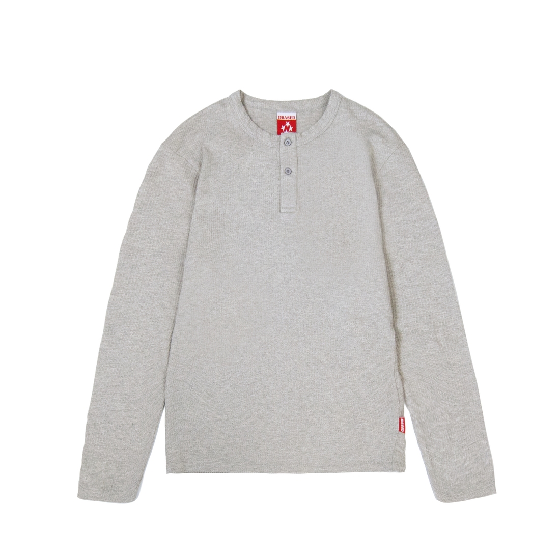 Daily Slim Henley Longsleeve [Grey Melange]