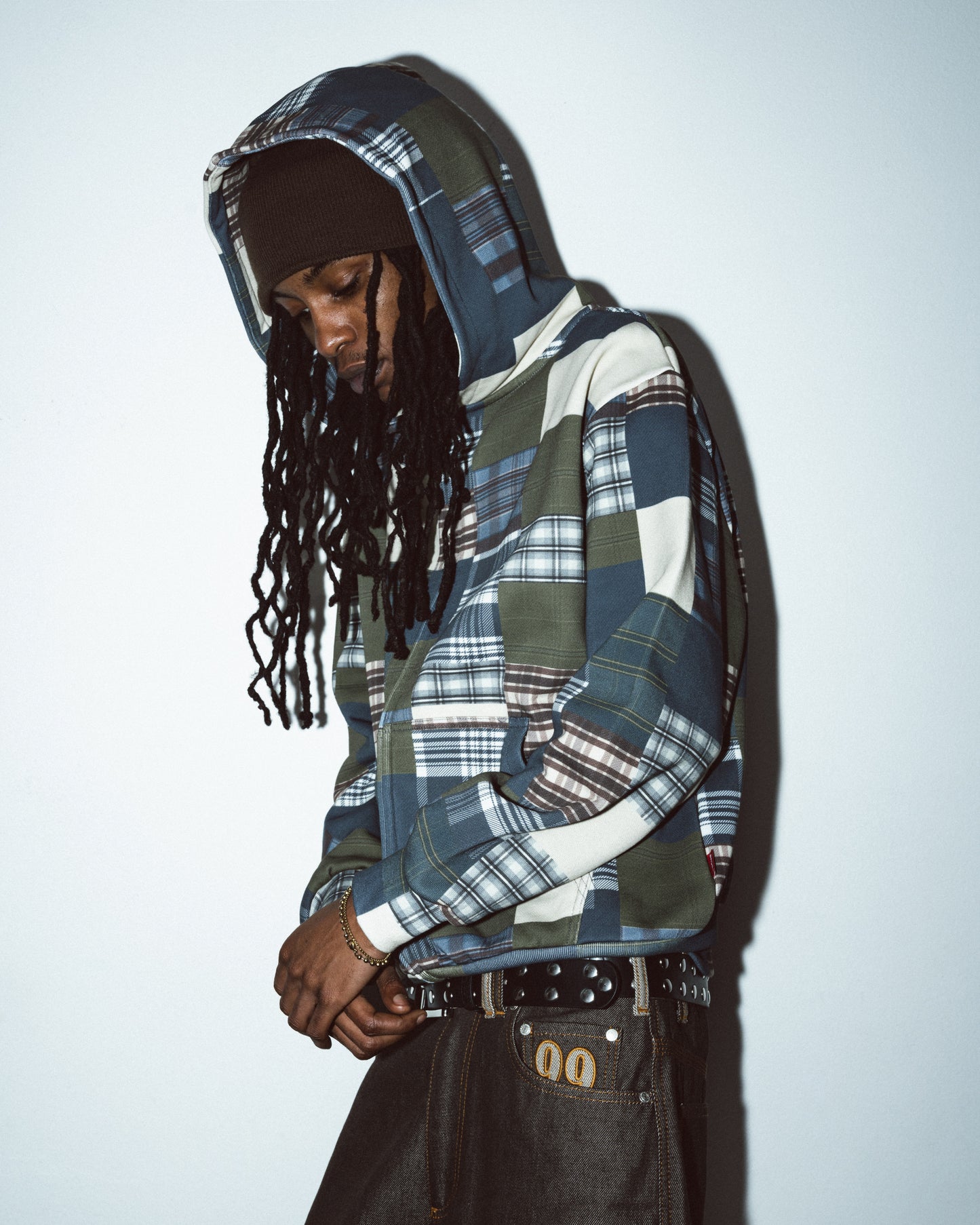Patchwork Zip Hoodie