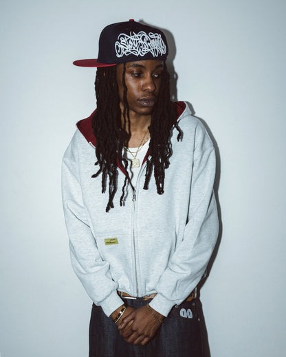 Stay Based Fitted Cap [Navy/Red]