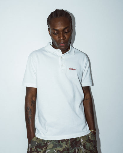 Distressed America Poloshirt [White]