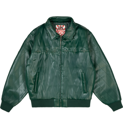 Eclipse Leather Jacket [Forest Green]