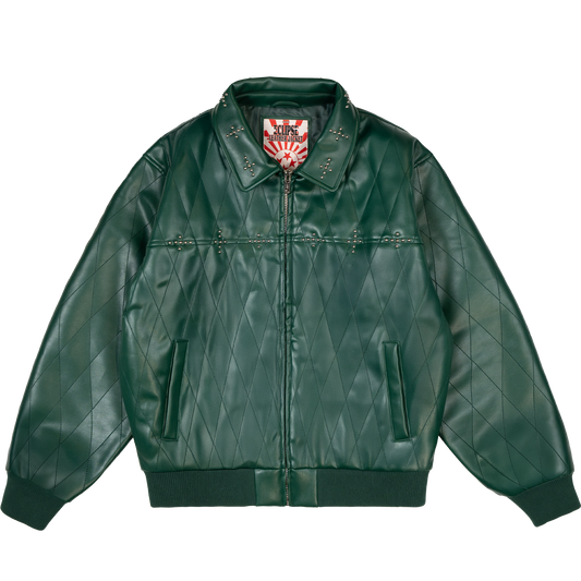 Eclipse Leather Jacket [Forest Green]