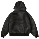 Daily Leather Shearling Jacket [Black]