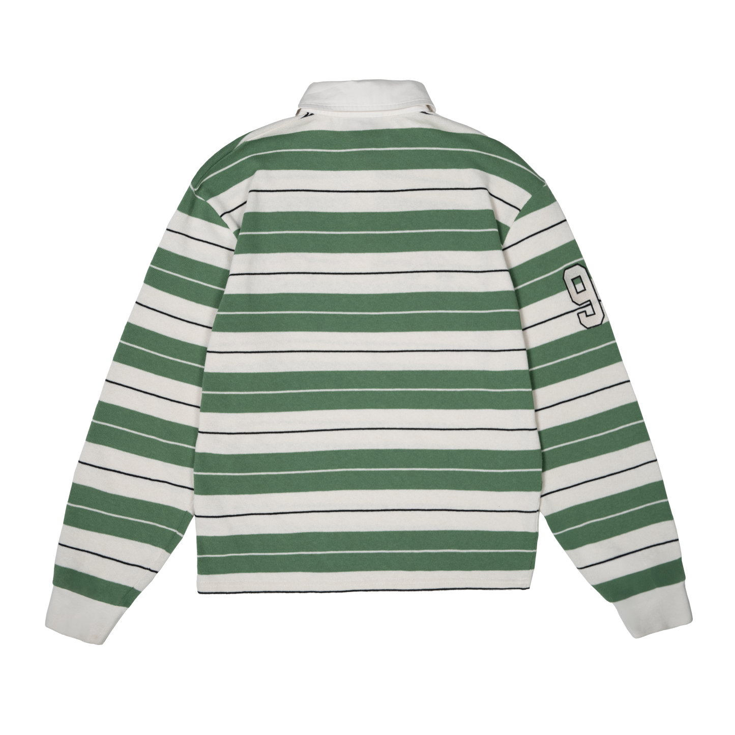 Flag Rugby Polo Knit [Green/White]