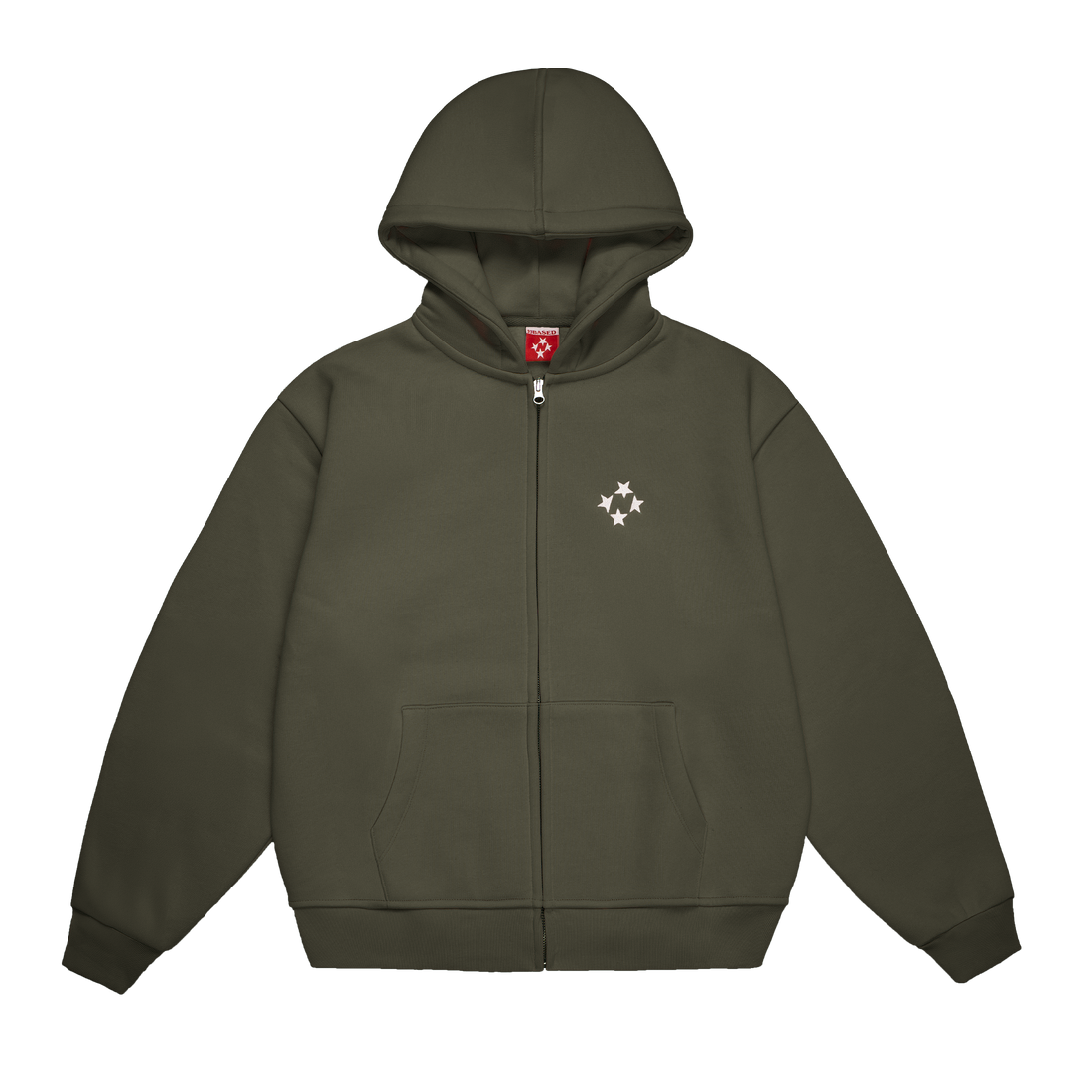 Logo Zip Hoodie [Olive]