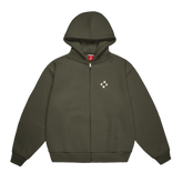 Logo Zip Hoodie [Olive]