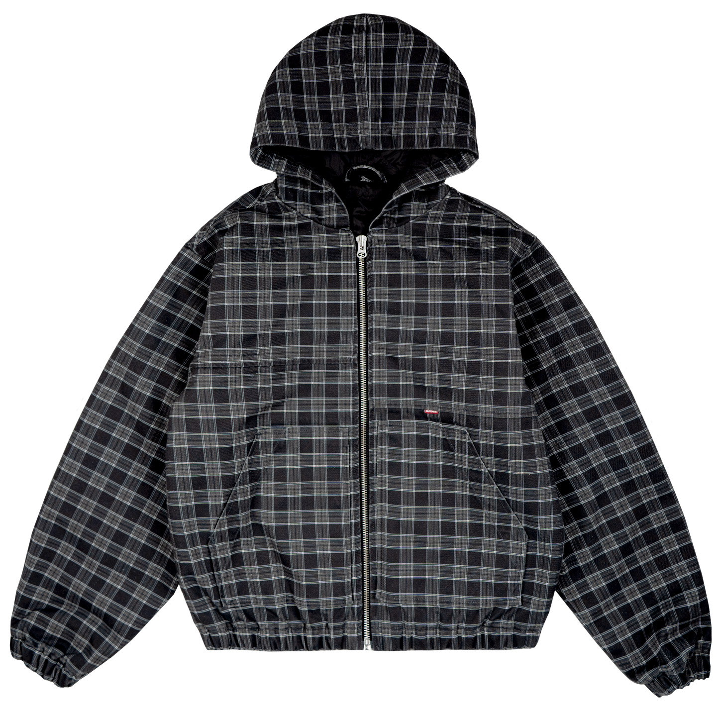 Work Canvas Jacket [Plaid Black]