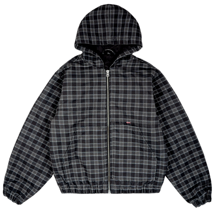 Work Canvas Jacket [Plaid Black]