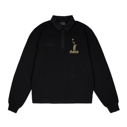 Freedom Rugby Polo Knit [Black]