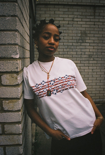 Stars Line T-Shirt [White]